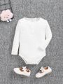 SHEIN Baby Girls' Casual Comfortable Bodysuit