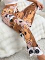 AKIKODRAWS Cartoon Printed Sleep Pants