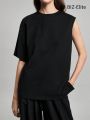 SHEIN BIZwear Round-neck Casual T-shirt