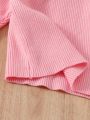 Toddler Girls' Stand Collar Sweater With Contrast Trim