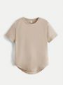 SHEIN Kids EVRYDAY 2pcs Tween Boy Round Neck Short Sleeve T-Shirt