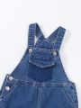 Boys' Vintage College Style Casual Loose Fit Comfortable Denim Overalls