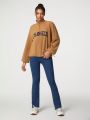 Vitoria Brayner Letter Embroidered Half Zip Fleece Sweatshirt With Zipper