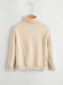 Little Boys' Solid Color Turtleneck Sweater