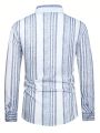 Men's Striped Printed Shirt