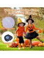 Costway 2 Pack 3 FT Halloween Inflatable Eyeballs w/ Air Blower & Red LED Lights