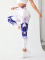 Tie-Dye High Waist Sports Leggings