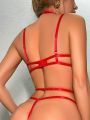 Classic Sexy 3pcs/Set Sexy Women Underwear (With Steel Ring, Thongs, Neck & Waist Decoration) (Valentine's Day Edition) (Music Festival)