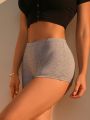 1pc Solid Boyshorts