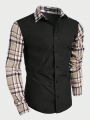 SHEIN Men Plaid Print Shirt