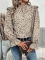 SHEIN VCAY Floral Lace Shirt