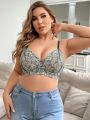 Women's Plus Size Bra With Underwire And Thin Straps