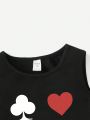 Tween Girls' Casual Emoticon Print Tank Top, Perfect For Summer