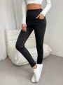 SHEIN Essnce Solid Thermal Lined Leggings