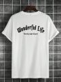 Manfinity LEGND Men'S Letter Printed T-Shirt