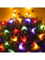 Christmas Bee & Fairy String Lights, Waterproof Outdoor String Lights For Christmas Trees, Gardens, Patios, Doorways, Parties, Weddings, Indoor Bedroom Decor