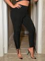 SHEIN SXY Plus Size Drawstring Detail Leggings