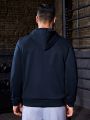 Men'S Kangaroo Pocket Hooded Sport Sweatshirt