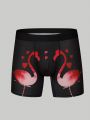 Men Flamingo Print Boxer Brief