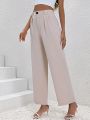 SHEIN LUNE Women's Straight Suit Pants