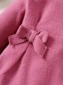 Infant Bow Decor Plush Dress