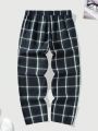 Men's Loose Plaid Printed Sports Pants