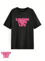 RacdDesign Loose Fit Longline T-Shirt With Slogan Print And Crew Neck