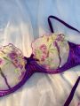 Women's Lace Splice Lingerie Set