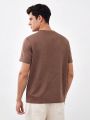 Manfinity Homme Men'S Knit Casual Short Sleeve T-Shirt