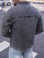 Men's Flip Pocket Denim Shirt