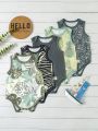 Baby Boy'S Summer Tropical Printed Sleeveless Romper