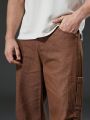 Men Plus Flap Pocket Side Cargo Jeans