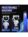 1pc Astronaut Galaxy Projector Night Light , Remote Control & Timer ,  For Home Decor Living Room, Halloween,Christmas Decor, Desk Office Accessories, For Camping, Party, Perfect Gift For Birthday Christmas