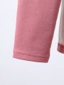 Young Girl Solid Color Fleece Lined Leggings