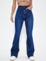 High Waisted Flared Jeans