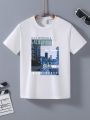 Teen Boy Printed Short Sleeve T-Shirt