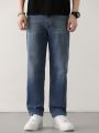 DAZY Men's Blue Washed Denim Jeans