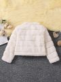 SHEIN Kids HYPEME Solid Color Fluffy Girls' (little) Jacket