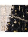 6ft 1600 Branches PVC Christmas Tree Black