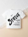 SHEIN Baby Slogan Graphic Tee