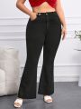 Women's Plus Size Denim Bell-bottom Jeans