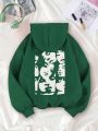 Face Print Hoodie Sweatshirt