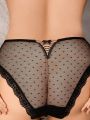 Plus Size Women's Patchwork Lace Panties