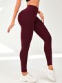 Wide Waistband Sports Leggings