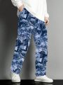 Men's Plus Size Digital Print Cargo Pants