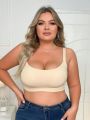 Plus Size Back Closure Seamless Bra