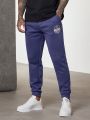 SHEIN Men Letter Graphic Drawstring Waist Sweatpants