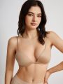 SHEIN Leisure Solid Color Simple Style Bra