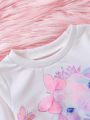 Girls Baby Unicorn Print Sweatshirt