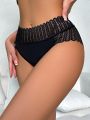 Hollow Out Scallop Trim Panty